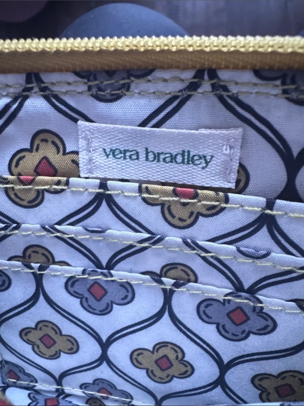 Vera Bradley Golden Olive Wristlet Clutch
